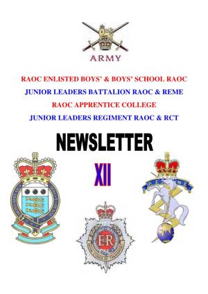 Raoc Apprentice College Junior Leaders Regiment Raoc & Rct