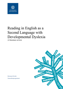 Reading in English As a Second Language with Developmental Dyslexia a Literature Review