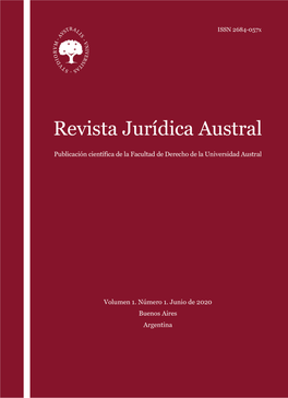 Revista Jurídica Austral Publicación Científica De La Facultad De Derecho De La Universidad Austral