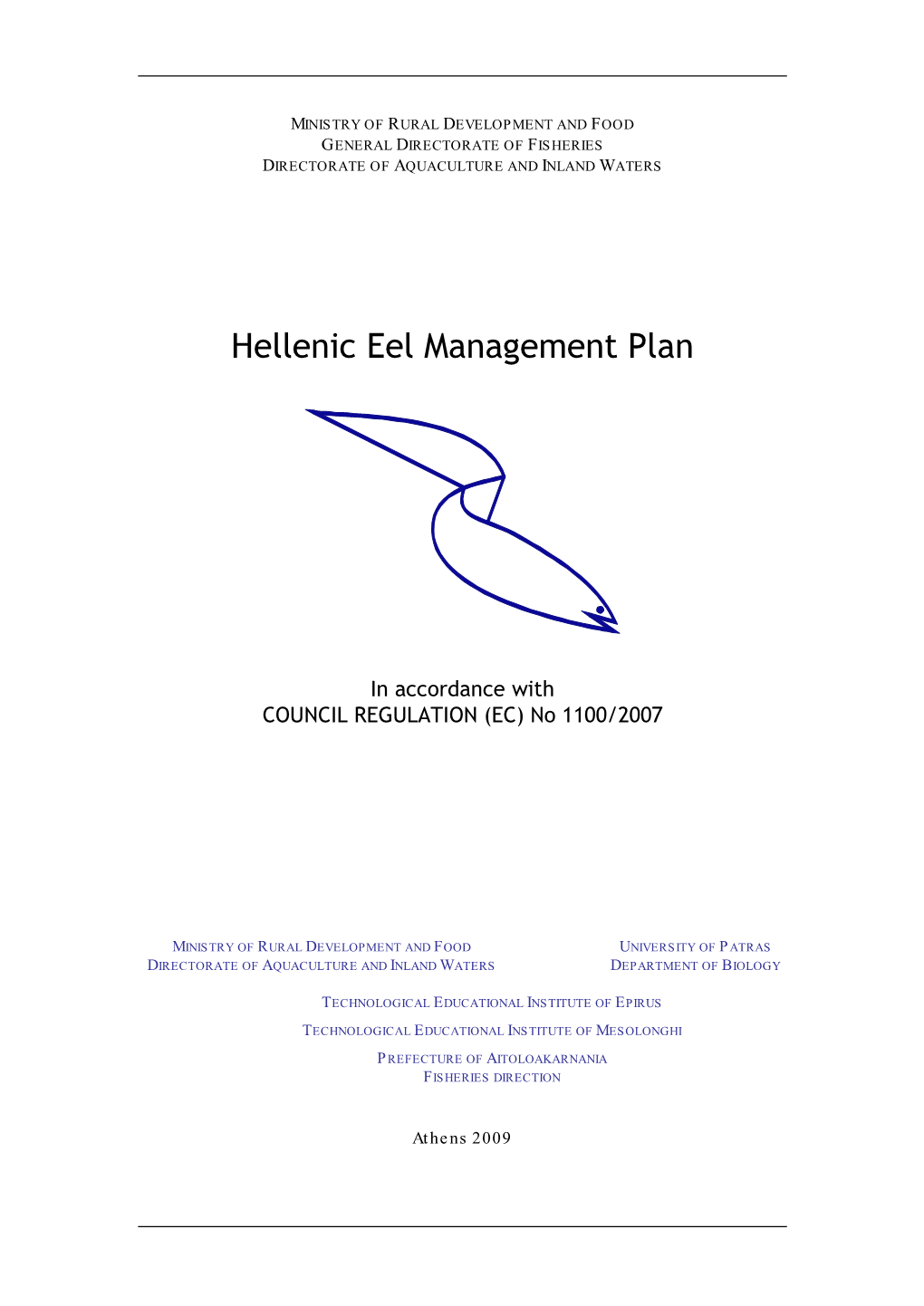 Hellenic Eel Management Plan