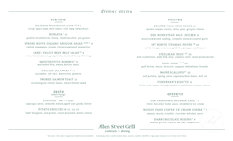 ASG Dinner Menu 6-4-21