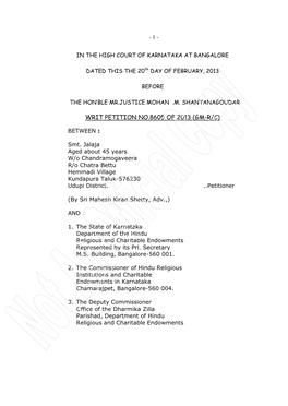 Writ Petition No.8605 of 2013 (Gm-R/C)