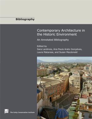 Contemporary Architecture in Historic Environment: Bibliography