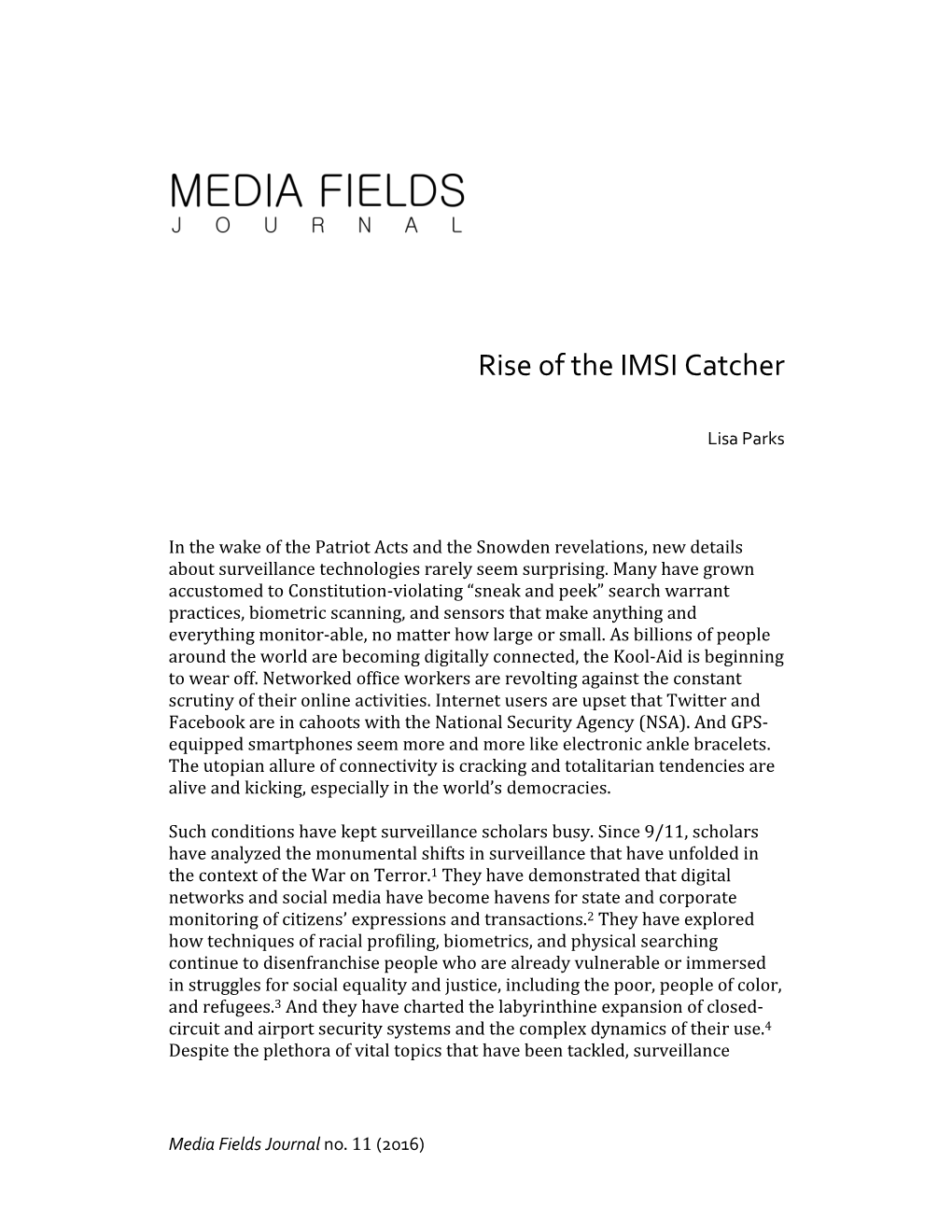 Rise of the IMSI Catcher