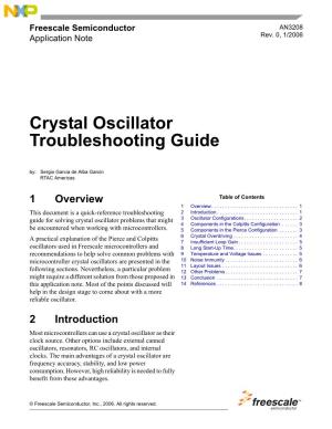 Crystal Oscillator Troubleshooting Guide