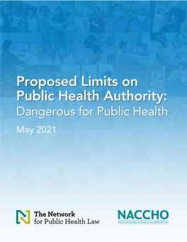 Proposed Limits on Public Health Authority