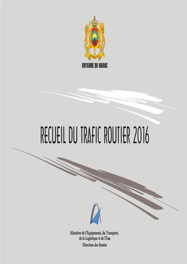 Recueil Du Trafic Routier 2016