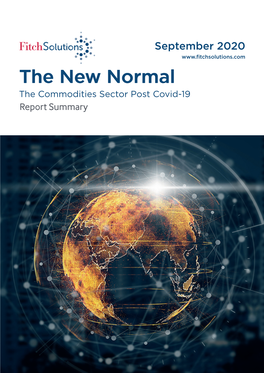 The New Normal: the Commodities Sector Post-Covid-19