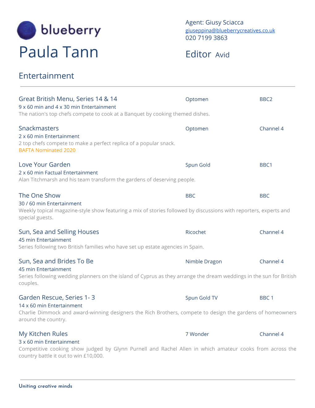 Paula Tann Editor​ A​ Vid