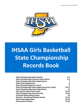 Girls Basketball Records Book.Indd