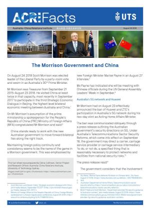 The Morrison Government and China