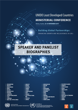 Speaker and Panelist Biographies