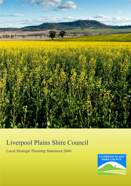 Liverpool Plains Shire Council Local Strategic Planning Statement 2020
