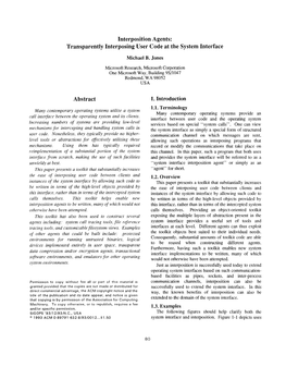 Interposition Agents: Transparently Interposing User Code at the System Interface