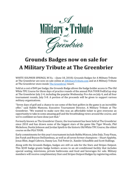 Grounds Badges Release