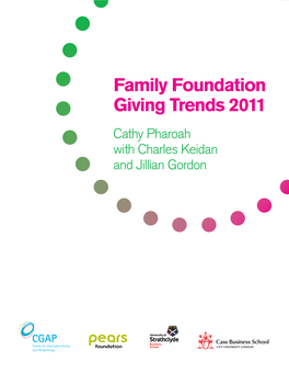 Family Foundation Giving Trends 2011