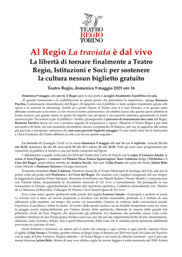 Al Regio Dal Vivo