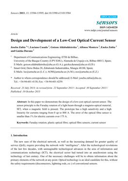 Design and Development of a Low-Cost Optical Current Sensor