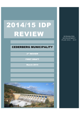 2014/15 Idp Review Integrated Development Plan 2012 – 2017