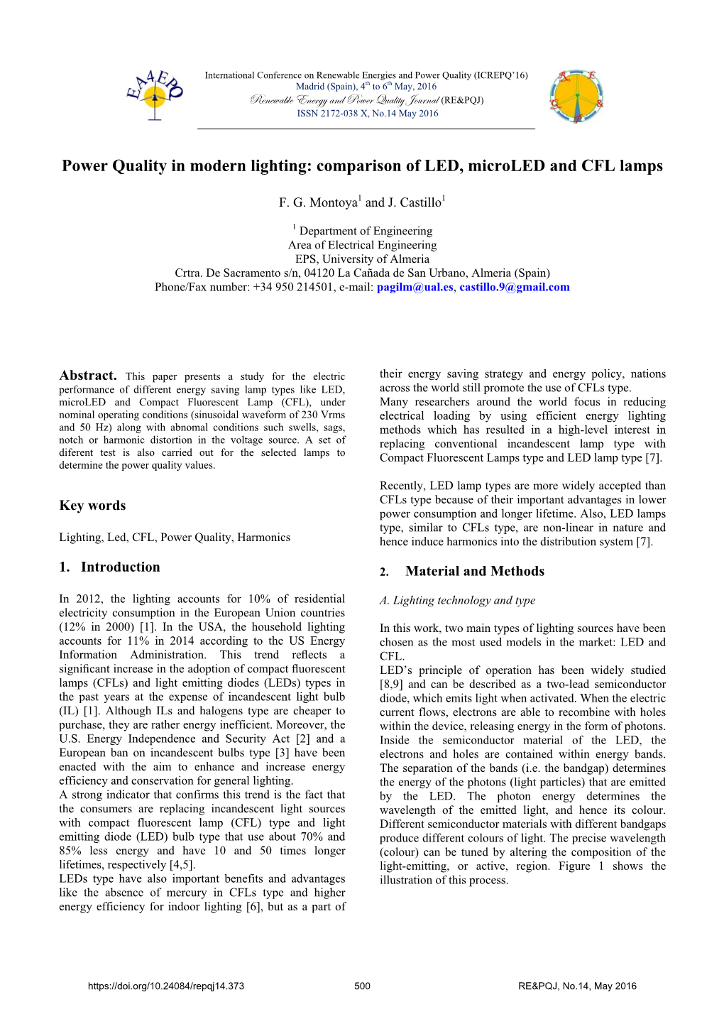 Power Quality in Modern Lighting: Comparison of LED, Microled and CFL Lamps