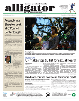 UF Makes Top 10 List for Sexual Health the O’Connell Center