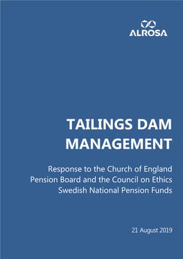 Tailings Dam Management