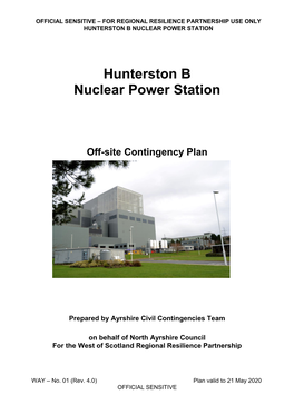 Download the Hunterston Power Station Off-Site Emergency Plan