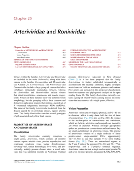 Chapter 25. Arteriviridae and Roniviridae