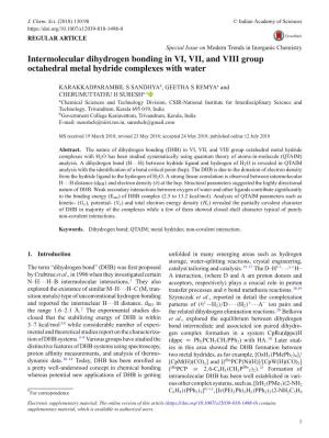Intermolecular Dihydrogen Bonding in VI, VII, and VIII Group Octahedral Metal Hydride Complexes with Water