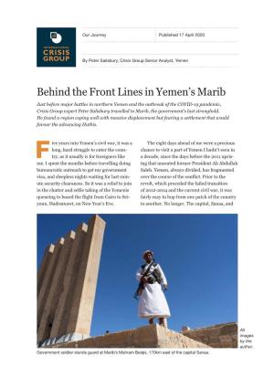 Behind the Front Lines in Yemen's Marib