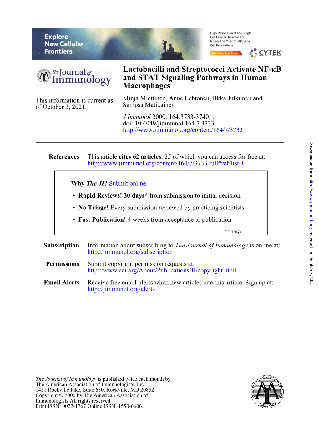 Macrophages and STAT Signaling