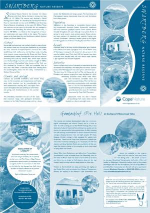 Swartberg Map and Brochure