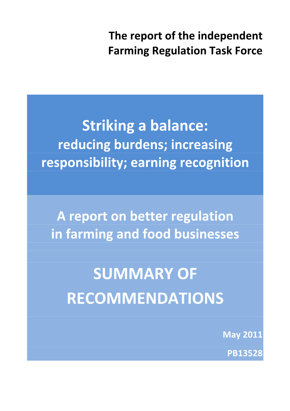 Independent Farming Regulation Task Force