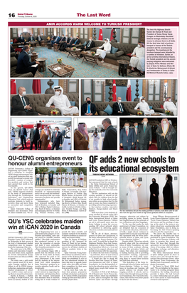 QF Adds 2 New Schools to Its Educational Ecosystem
