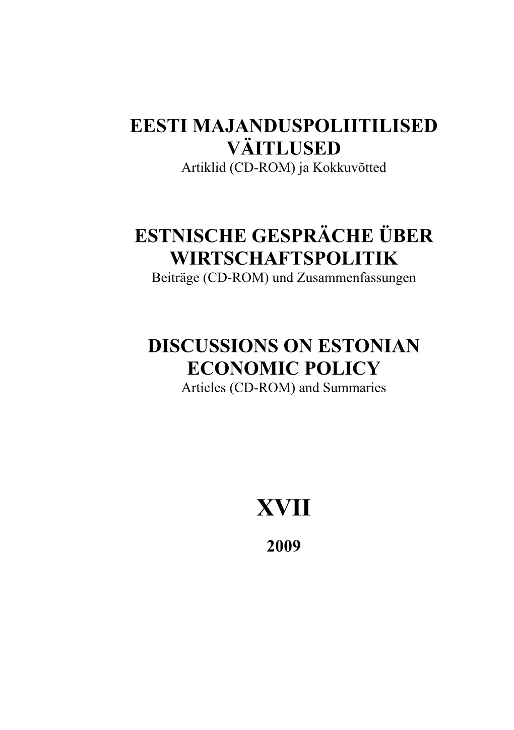 2009 (Titel, Preface, Content, Papers)