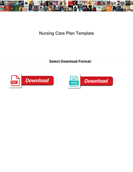 Nursing Care Plan Template