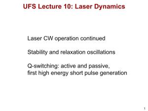 Passively Q-Switched Lasers