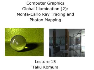 Computer Graphics Global Illumination (2): Monte-Carlo Ray