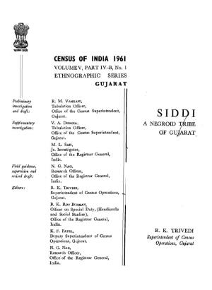 Ethnographic Series, Sidhi, Part IV-B, No-1, Vol-V