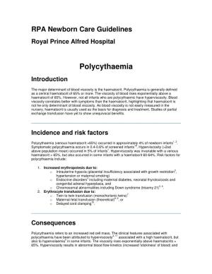 Polycythaemia Introduction