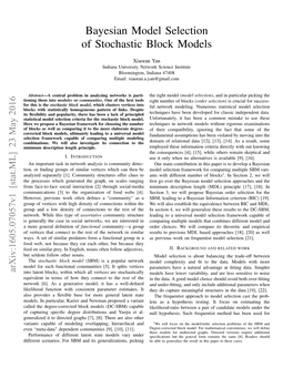 Bayesian Model Selection of Stochastic Block Models
