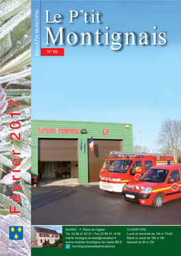 Bulletin Municipal Montigny La Resle Février 2017