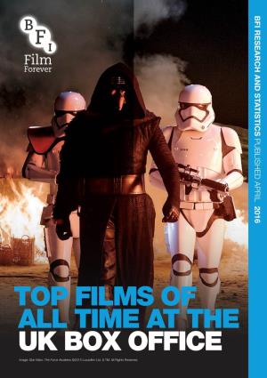 TOP FILMS of ALL TIME at the UK BOX OFFICE Image: Star Wars: the Force Awakens ©2015 Lucasfilm Ltd