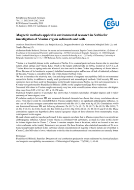 Magnetic Methods Applied in Environmental Research in Serbia for Investigation of Vlasina Region Sediments and Soils