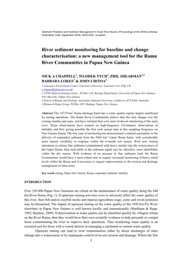 Sediment Problems and Sediment Management in Asian River Basins (Proceedings of the IAHS Workshop, Hyderabad, India, September 2009)