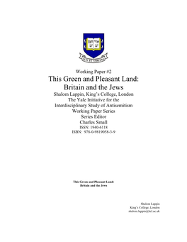 Britain and the Jews