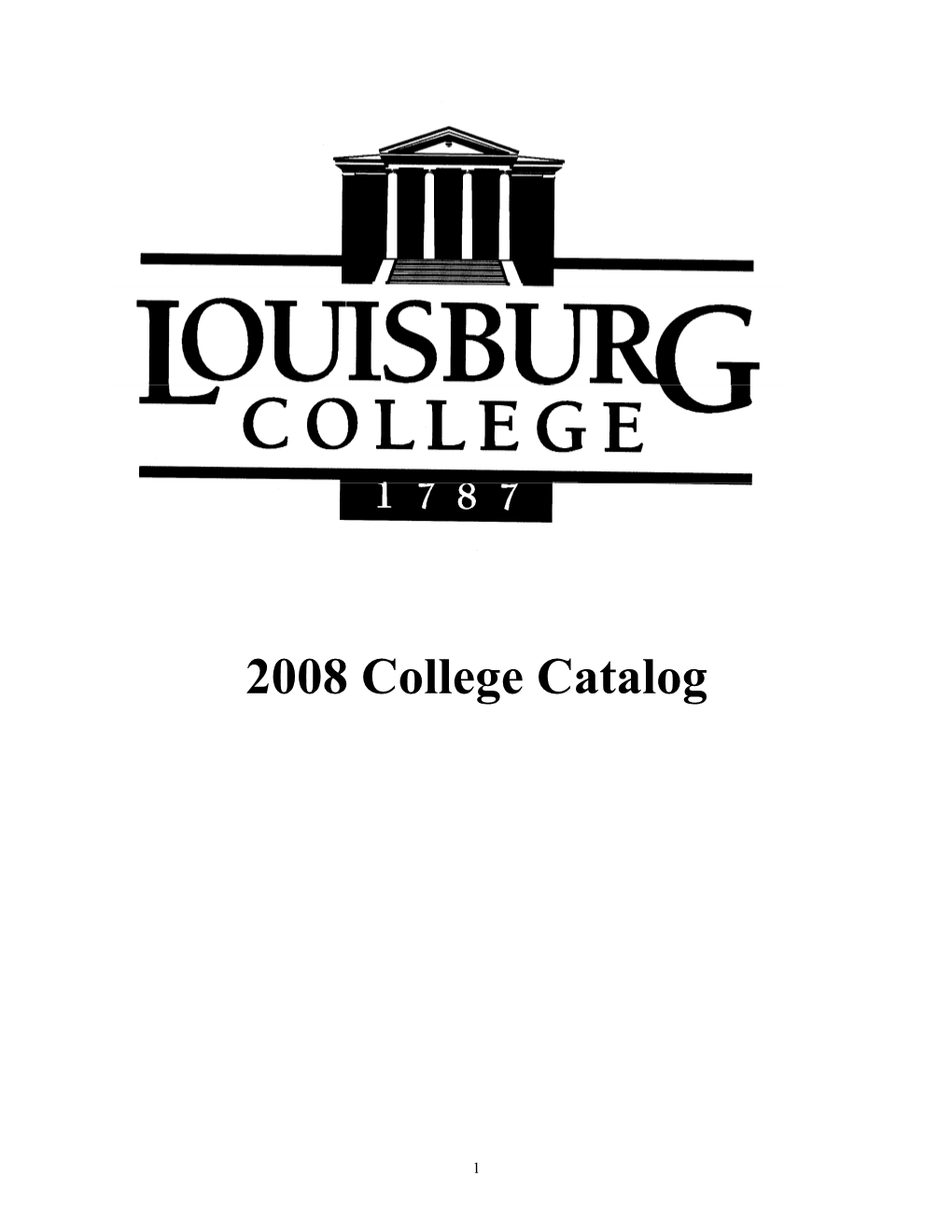 College Catalog 2008