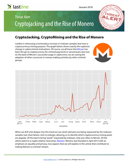 Cryptojacking and the Rise of Monero