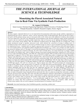 The International Journal of Science & Technoledge