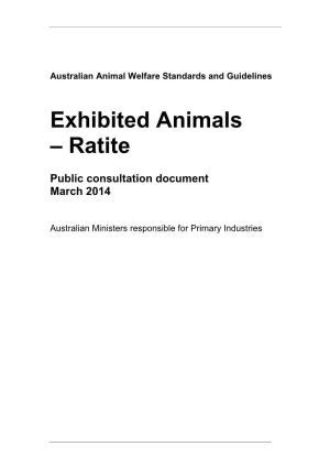 Exhibited Animals – Ratite